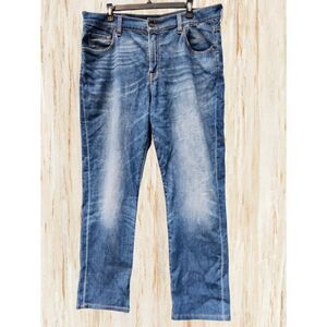 Seven for All Mankind Mens Jeans Size 38 Blue Adriano Straight Classic Denim